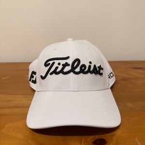 Titleist Tour White Cap with Black Logo
